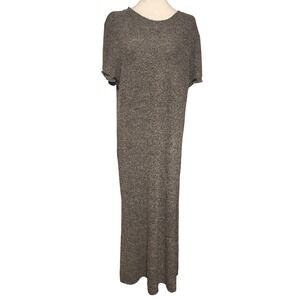 Minimalist J. Jill Petite Gray Wool Blend Knit Maxi Dress Size XLP